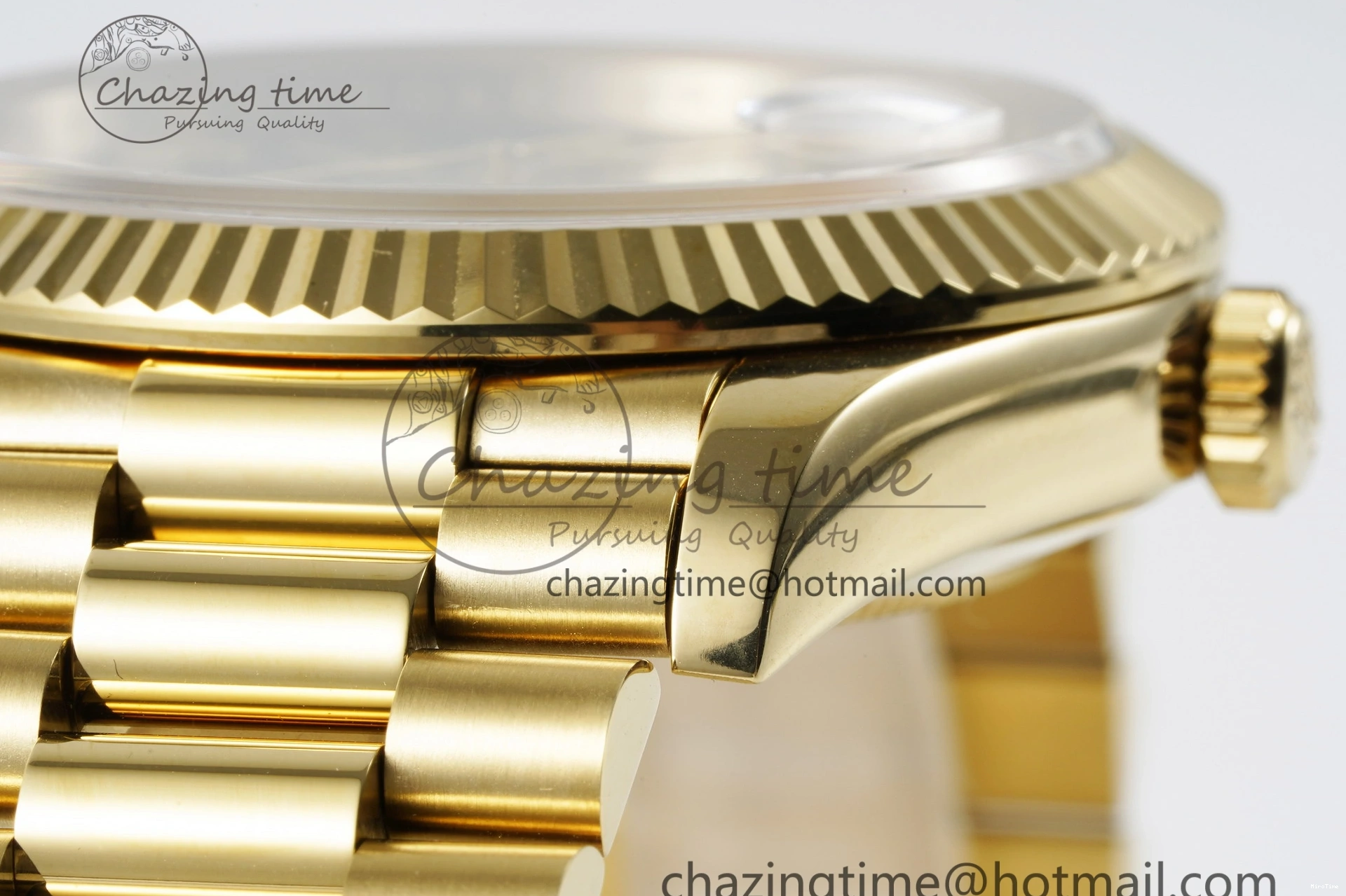 MiroTime 1229 Day Date 40 228238 YG JDF 1:1 Best Edition Green Dial on YG Bracelet VR EyeCatching 2245